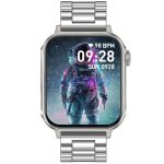 Colmi P80 okosóra pulzusméréssel, véroxigén / alvásméréssel, IP67, acél ezüst