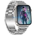 Colmi P80 okosóra pulzusméréssel, véroxigén / alvásméréssel, IP67, acél ezüst