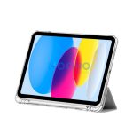 Tech-Protect Sc Pen Hybrid Apple iPad 11 2025 / 10.9 2022 oldalra nyíló, kitámasztható mappa tok ceruza tartóval, szürke