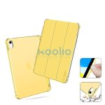 Tech-Protect Sc Pen Hybrid Apple iPad 11 2025 / 10.9 2022 oldalra nyíló, kitámasztható mappa tok ceruza tartóval, kristály sárga