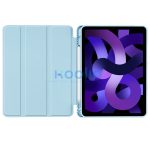 Tech-Protect Sc Pen Apple Air 11 (2024 / 2025) / iPad Air 4 / 5 (2020 / 2022) oldalra nyíló, kitámasztható mappa tok ceruza tartóval, világoskék