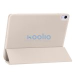 Tech-Protect Sc Pen Apple Air 11 (2024 / 2025) / iPad Air 4 / 5 (2020 / 2022) oldalra nyíló, kitámasztható mappa tok ceruza tartóval, bézs