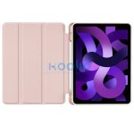 Tech-Protect Sc Pen Apple Air 11 (2024 / 2025) / iPad Air 4 / 5 (2020 / 2022) oldalra nyíló, kitámasztható mappa tok ceruza tartóval, rózsaszín