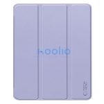 Tech-Protect Sc Pen Apple iPad Air 13 (2024 / 2025) oldalra nyíló, kitámasztható mappa tok ceruza tartóval, lila