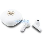 Guess 4G Metal Logo TWS vezeték nélküli fülhallgató, fehér-arany