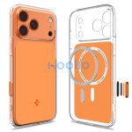 Spigen Ultra Hybrid T MagFit Apple iPhone 17 Pro Max tok, MagSafe, Glossy Orange, narancs