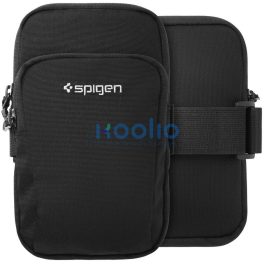   Spigen Dynamic Shield A702 karra rögzíthető telefon tartó, táska, karpánt 6,9" átmérőig, fekete