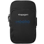 Spigen Dynamic Shield A702 karra rögzíthető telefon tartó, táska, karpánt 6,9" átmérőig, fekete