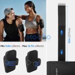 Spigen Dynamic Shield A702 karra rögzíthető telefon tartó, táska, karpánt 6,9" átmérőig, fekete