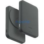 Uniq Lyden Lexa Fast Wireless USB-C PD Powerbank / külső akkumulátor, MagSafe, kompakt, 5000mAh, Lichen Green, zöld