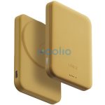 Uniq Lyden Lexa Fast Wireless USB-C PD Powerbank / külső akkumulátor, MagSafe, kompakt, 5000mAh, Canary Yellow, sárga