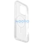 Uniq Combat Active Luminous Magclick Apple iPhone 16 Pro Max MagSafe tok, átlátszó-fehér (világítós)