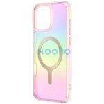 Uniq Hybrid Iridescia iPhone 16 Pro Magsafe tok, színes-rózsaszín (prism)