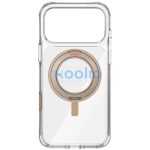 Uniq Swivix Apple iPhone 17 Pro Max tok 360 fokban állítható kitámasztóval, átlátszó-arany