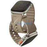 Uniq Fluo Apple Watch 40/41/42/44/45/46/49mm mágneses szíj, bézs