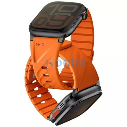 Uniq Fluo Apple Watch 40/41/42/44/45/46/49mm mágneses szíj, narancs