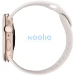 Uniq Voute Apple Watch 11 / Watch 10 46mm műanyag tok, tempered glass kijelzővédő üvegfóliával, rozéarany