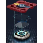 Spigen Caseology Snap Fit Apple Watch Ultra 1-3 (49 mm) Tempered Glass kijelzővédő üvegfólia felhelyező kerettel, átlátszó (2db)