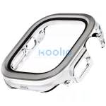 Uniq Voute Apple Watch 11 / Watch 10 46mm műanyag tok, tempered glass kijelzővédő üvegfóliával, átlátszó