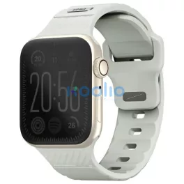   Uniq Stride KFM Apple Watch 1/2/3/4/5/6/7/8/9/10/11/SE/SE2/SE3 (40/41/42mm) gumis szilikon szíj, szürke