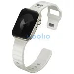 Uniq Stride KFM Apple Watch 1/2/3/4/5/6/7/8/9/10/11/SE/SE2/SE3 (40/41/42mm) gumis szilikon szíj, szürke