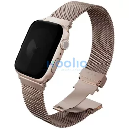   Uniq Dante Pro Apple Watch 44/45/46/49mm rozsdamentes acél szíj, rozéarany