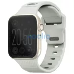 Uniq Stride KFM Apple Watch 44/45/46/49mm gumis szilikon szíj, szürke