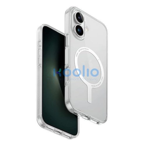 Uniq Clario Magclick Apple iPhone 16 MagSafe tok, átlátszó