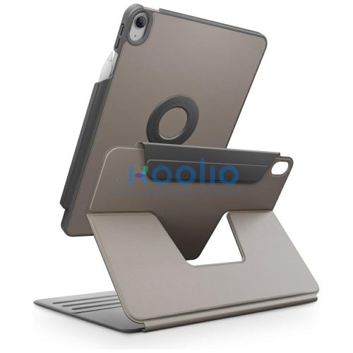 Uniq Rovus 360 Apple iPad 11 2025 / iPad 10.9 2022 mágneses tok kitámasztóval, 360 fokban forgatható, szürke