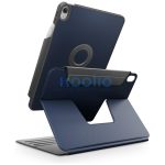 Uniq Rovus 360 Apple iPad 11 2025 / iPad 10.9 2022 mágneses tok kitámasztóval, 360 fokban forgatható, kék