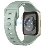Uniq Stride De Rubber Apple Watch 42/41/40mm gumis szilikon szíj, zöld