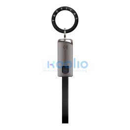   Tactical OODA Loop USB-C-USB-C töltő- és adatkábel, kulcstartó, fekete