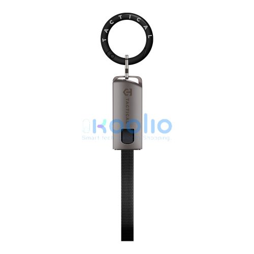 Tactical OODA Loop USB-C-USB-C töltő- és adatkábel, kulcstartó, fekete