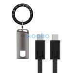 Tactical OODA Loop USB-C-USB-C töltő- és adatkábel, kulcstartó, fekete