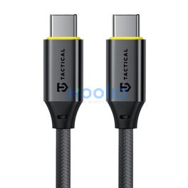   Tactical Fast Rope Aramid 2.0 USB-C-USB-C töltő- és adatkábel, szőtt, 1m, fekete
