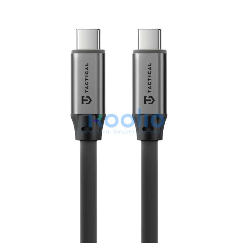 Tactical Fat Man 2.0 USB-C-USB-C töltő- és adatkábel, szilikon, 1m, szürke