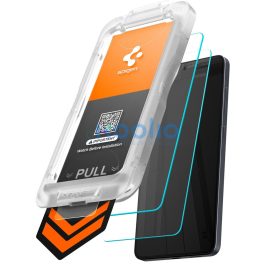   Spigen Glas.tR EZ Fit Pro HD Samsung Galaxy S26 Plus tempered kijelzővédő fólia felhelyező kerettel (2db)