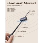 Ugreen USB-C-USB-C behúzható, állítható töltő-és adatkábel automatikus visszatekeréssel, 100W, 1m, fekete