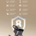 Ugreen X614 USB-C + USB-A hálózati töltő adapter USB-C kábellel, GaN, 45W, 3A, szürke