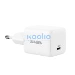 Ugreen X512 USB-C hálózati töltő adapter, GaN, 20W, fehér