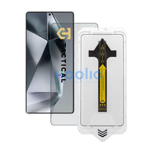 Tactical Impact Barrier Samsung Galaxy S26 Ultra tempered glass kijelzővédő fólia felhelyező kerettel