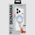 Skinarma Saido Apple iPhone 17 Pro Max mágneses tok, Magsafe kompatibilis, átlátszó