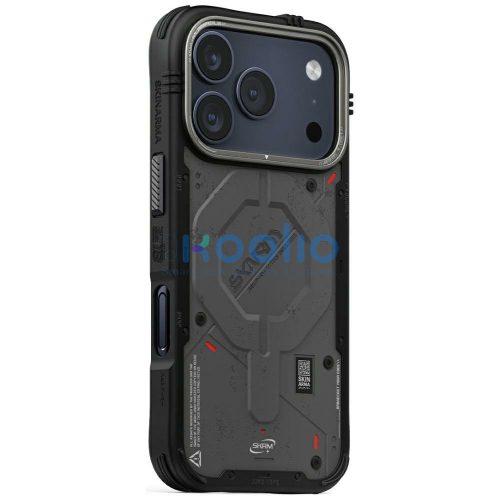 Skinarma Vigor Apple iPhone 17 Pro Max mágneses tok, Magsafe kompatibilis, fekete