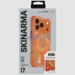 Skinarma Magma Apple iPhone 17 Pro Max mágneses tok, Magsafe kompatibilis, narancs
