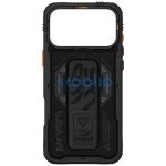 Skinarma Phantom Apple iPhone 17 Pro Max mágneses tok kitámasztóval, Magsafe kompatibilis, fekete