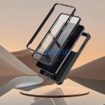 Tech-Protect Kevlar Cam+ Samsung Galaxy S25 FE tok kameravédelemmel, kitámasztóval, megerősített sarokkal, fekete