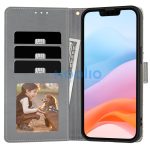 Tech-Protect Wallet Apple iPhone 17e / 16e flip / kinyitható tok, virág minta, fehér