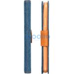 Apple iPhone 15 Plus, Oldalra nyíló tok, stand, Canvas Book, sötétkék