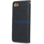 Apple iPhone 15 Plus, Oldalra nyíló tok, stand, Fancy Book, fekete/arany