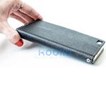 Apple iPhone 15 Plus, Oldalra nyíló tok, stand, Fancy Book, fekete/arany